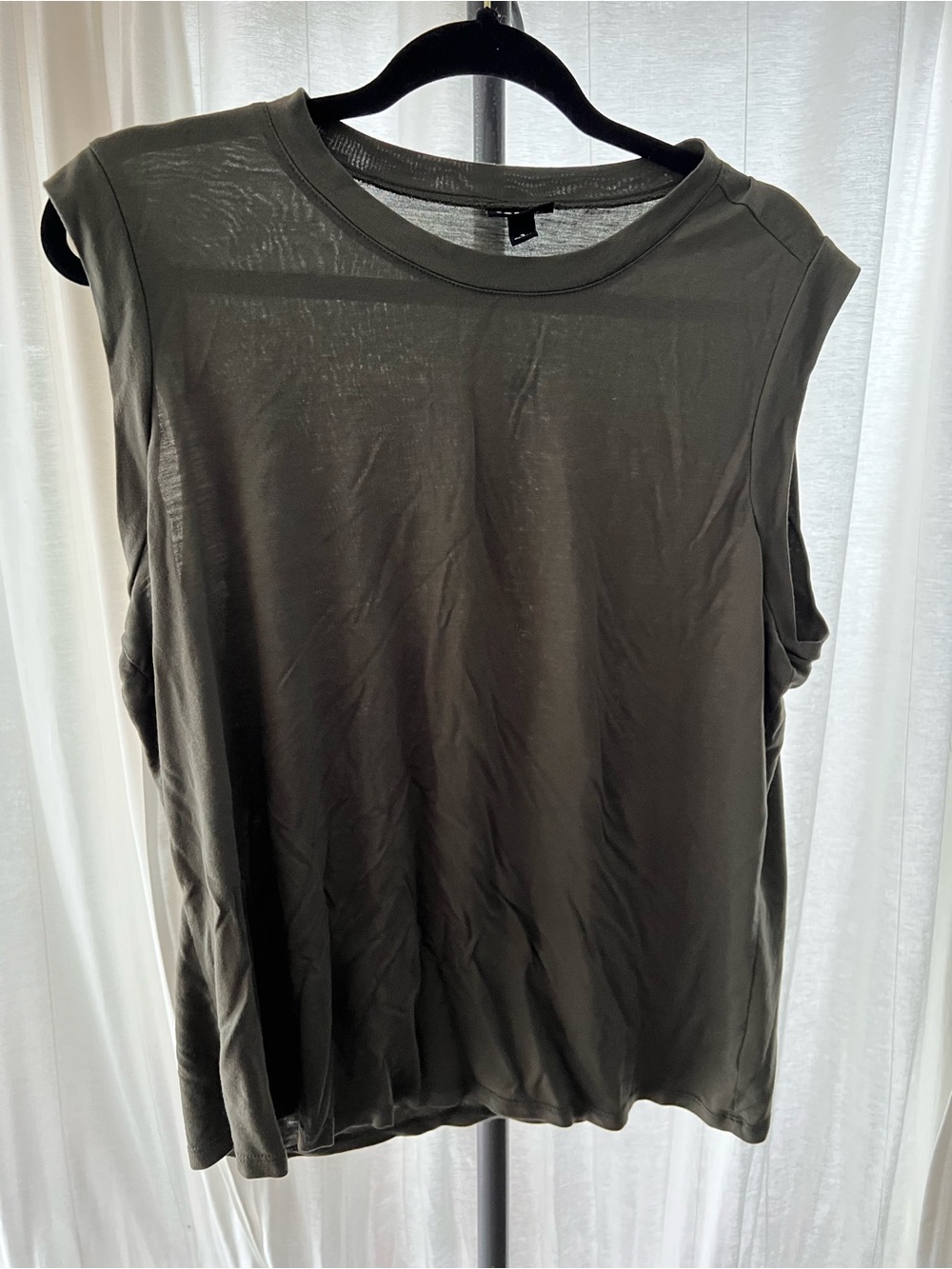 torrid Olive Green Sleeveless Crewneck Tank